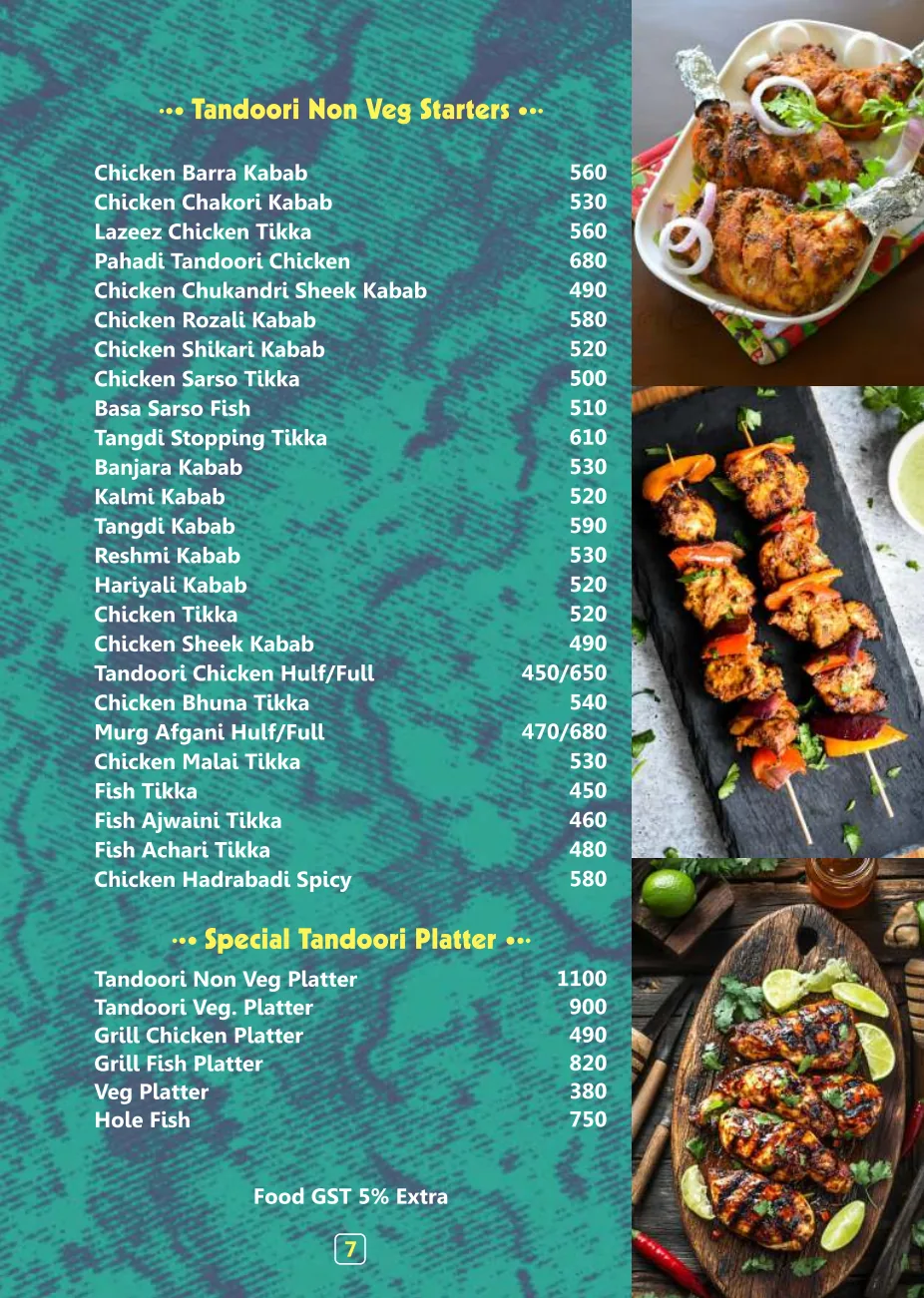 Pink Cafe food and beverage menu page 8